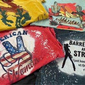 Western Boutique Tshirt Lot of 4